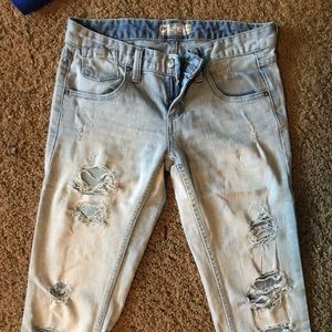 Free People Destroyed Jeans